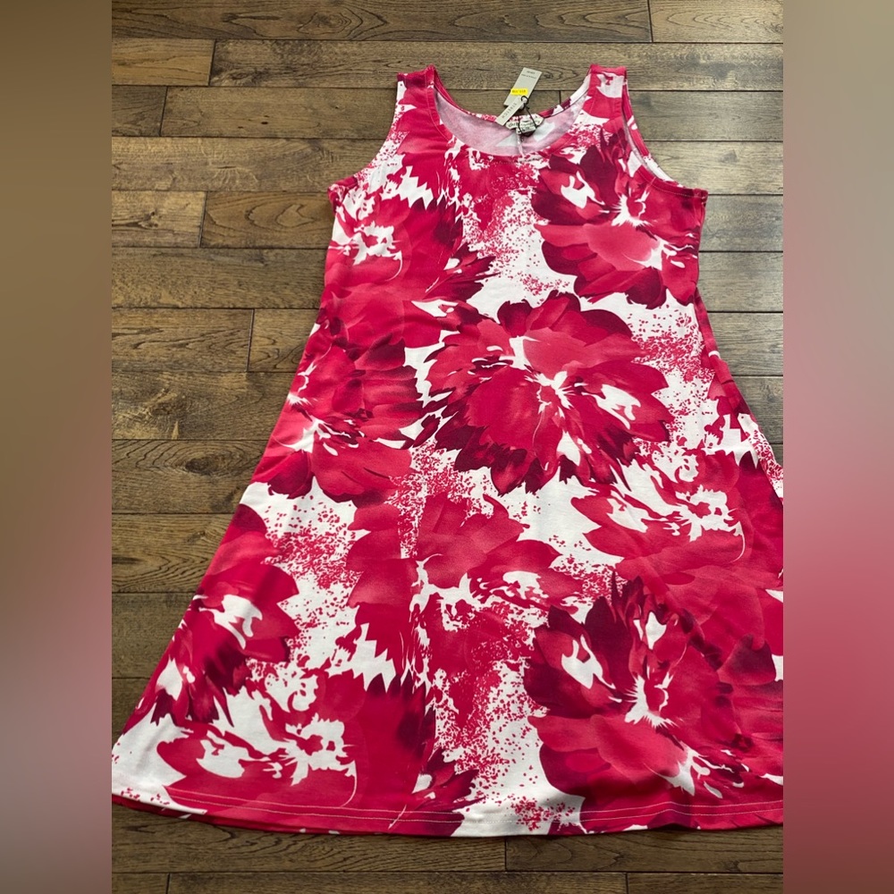 - Super cute coral sleeveless dress L